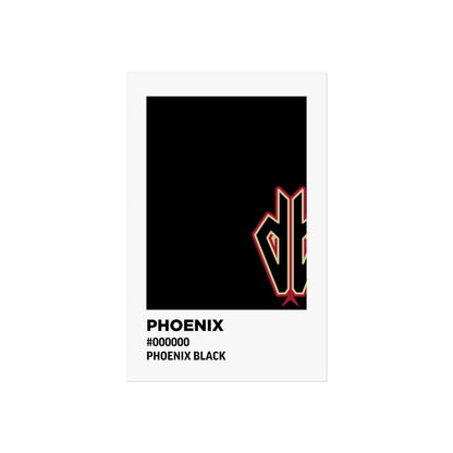 Arizona Baseball Team Paint Swatch - Phoenix - Diamondbacks - Black