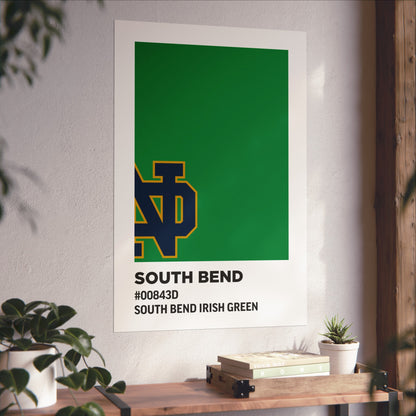 University of Notre Dame Team Paint Swatch - Logo - South Bend Irish Green