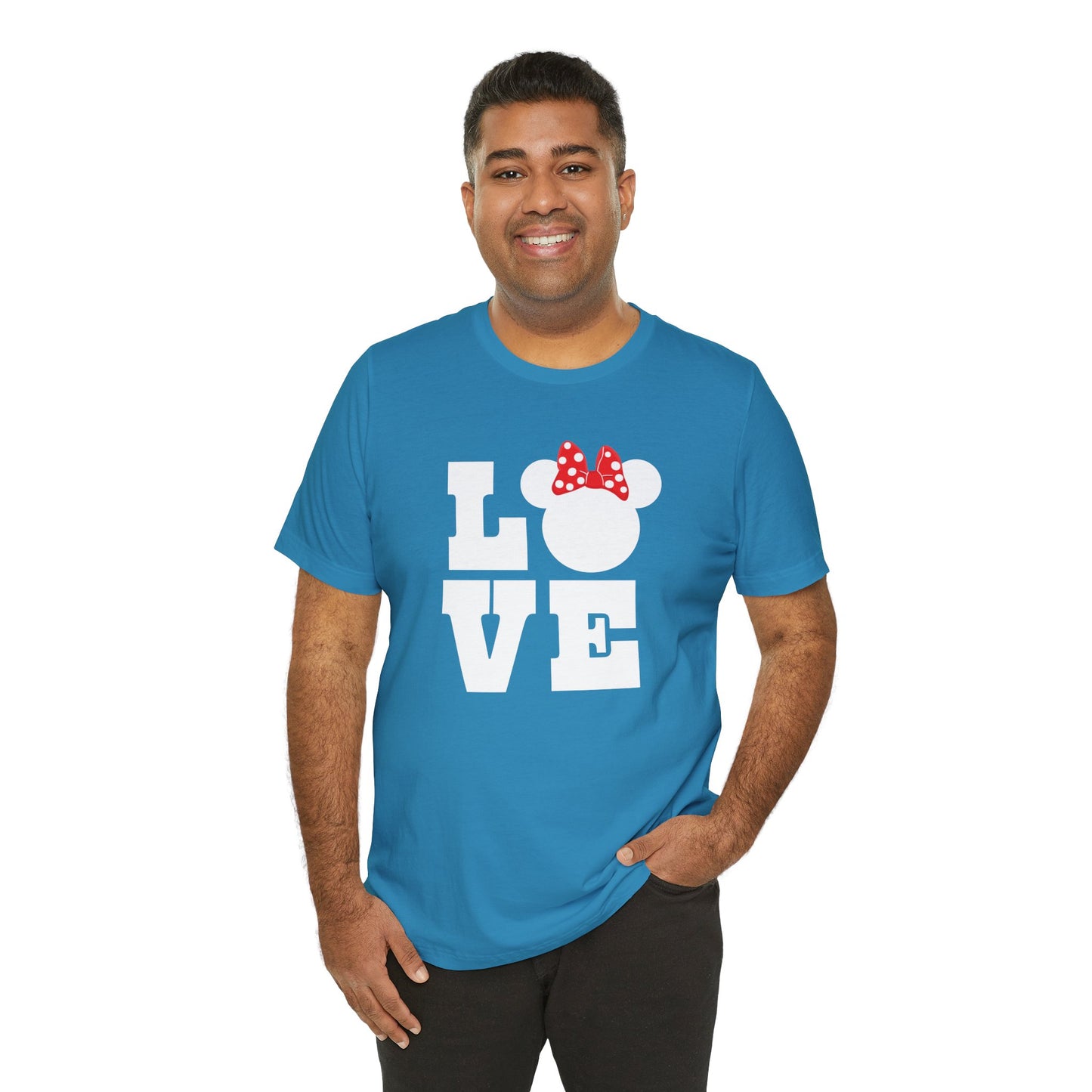 Love Minnie - White Unisex Jersey Short Sleeve Tee