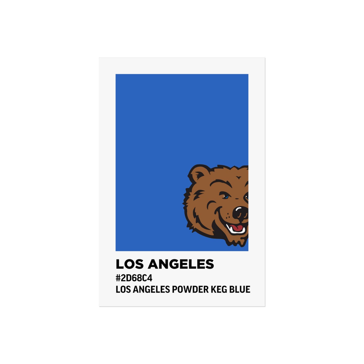 University of California Los Angeles Team Paint Swatch - Los Angeles Powder Keg Blue