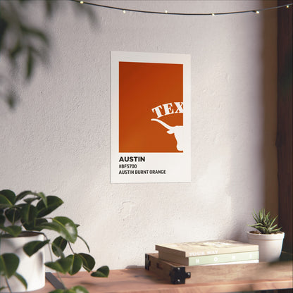 University of Texas Team Paint Swatch - Austin Burnt Orange