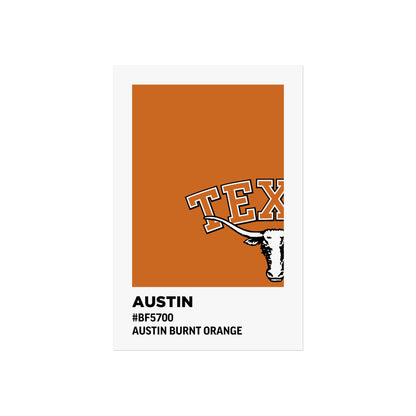 University of Texas Team Paint Swatch - Austin Burnt Orange