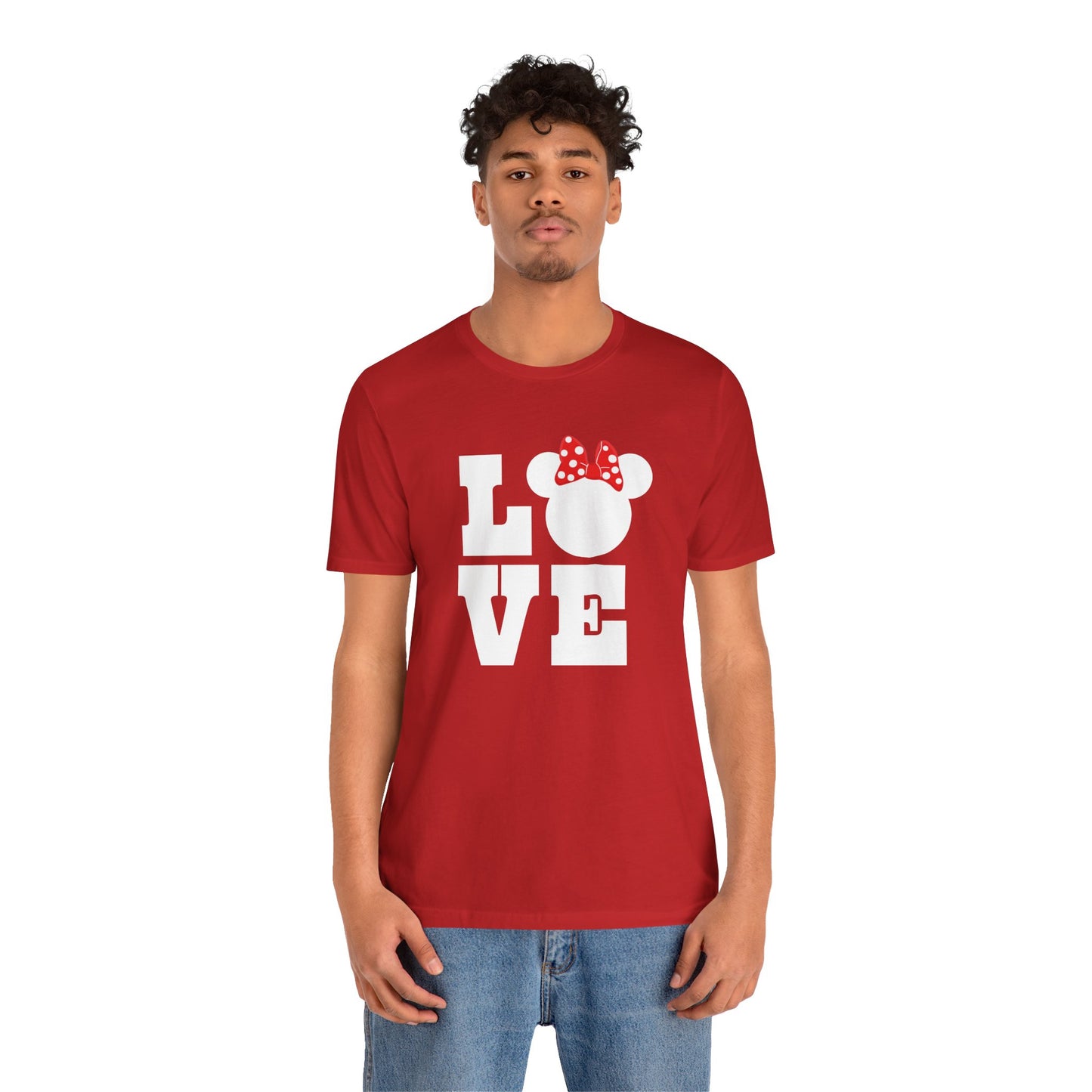 Love Minnie - White Unisex Jersey Short Sleeve Tee