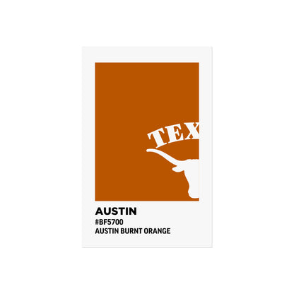 University of Texas Team Paint Swatch - Austin Burnt Orange