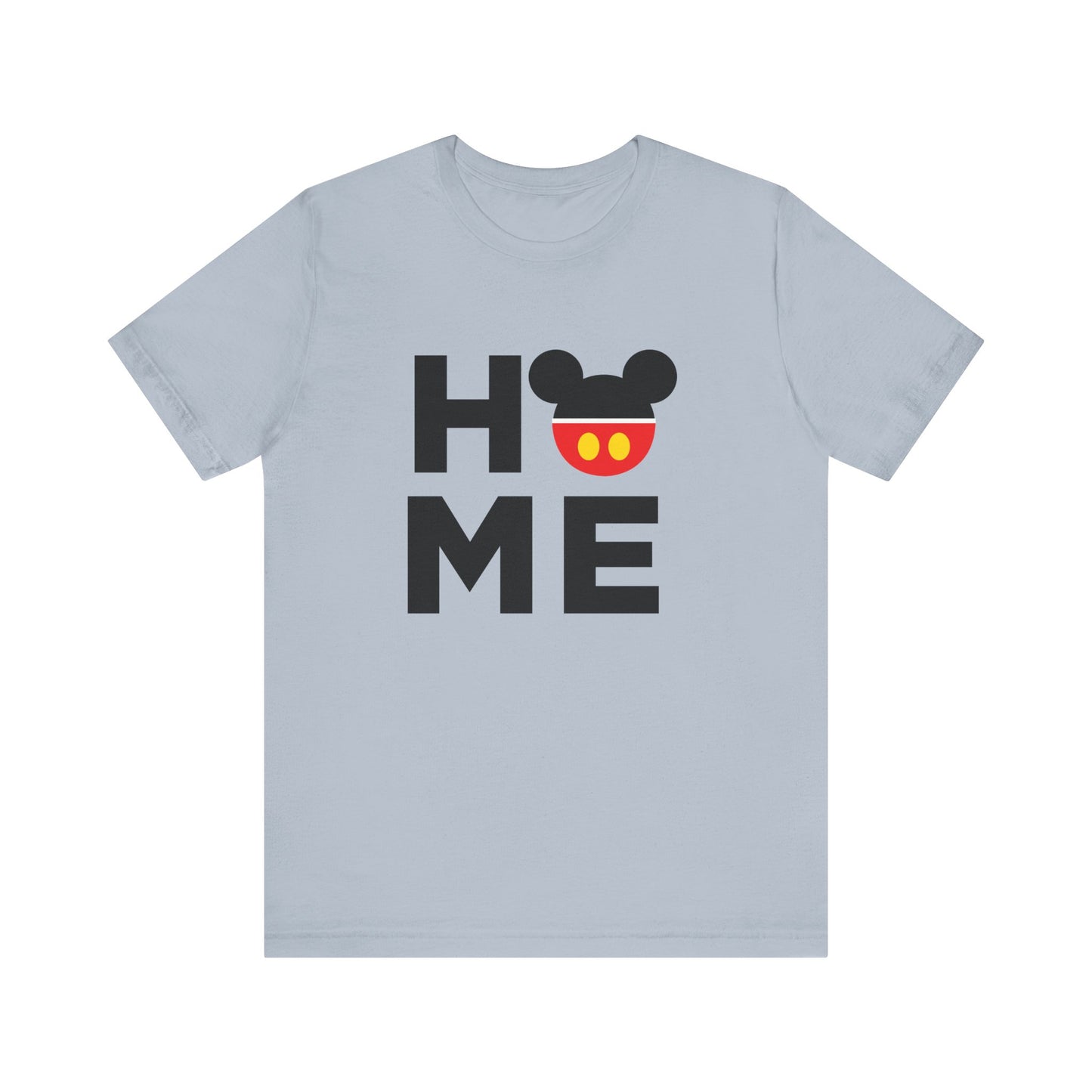 Home Mickey  - Black Unisex Jersey Short Sleeve Tee