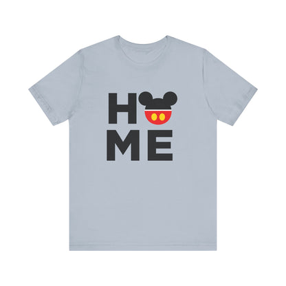 Home Mickey  - Black Unisex Jersey Short Sleeve Tee