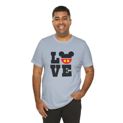 Love Mickey - Black Unisex Jersey Short Sleeve Tee