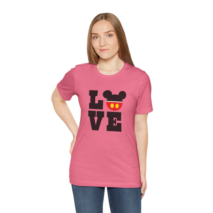 Love Mickey - Black Unisex Jersey Short Sleeve Tee