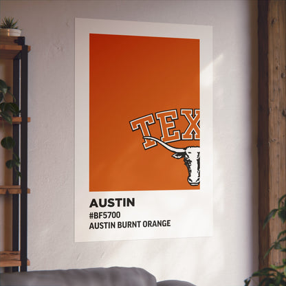 University of Texas Team Paint Swatch - Austin Burnt Orange