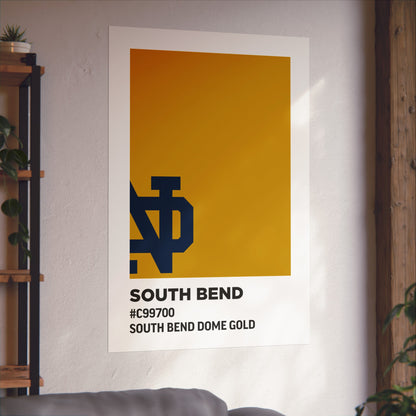 University of Notre Dame Team Paint Swatch - Logo - South Bend Dome Gold