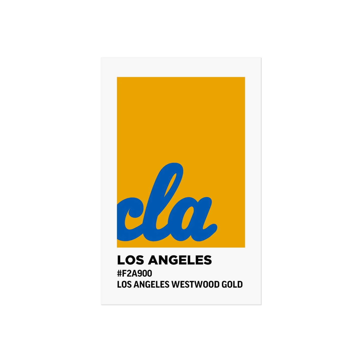 University of California Los Angeles Team Paint Swatch - Westwood Gold