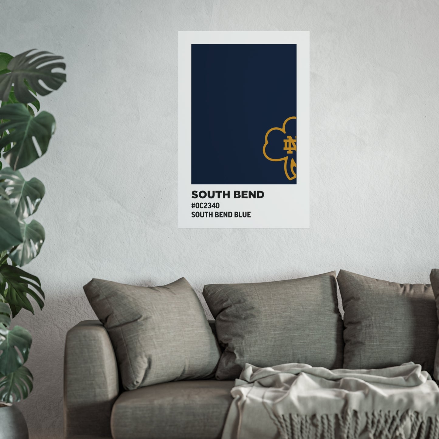 University of Notre Dame Team Paint Swatch - Logo - South Bend Blue