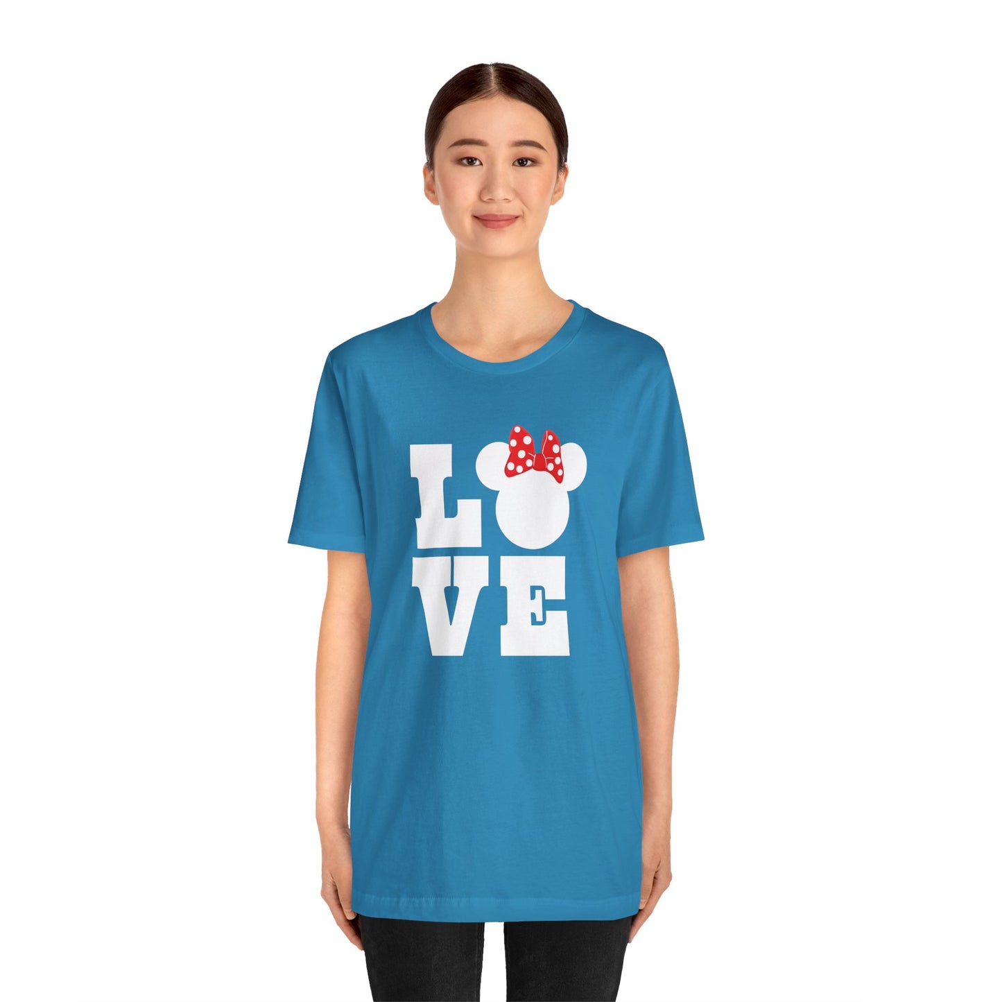 Love Minnie - White Unisex Jersey Short Sleeve Tee