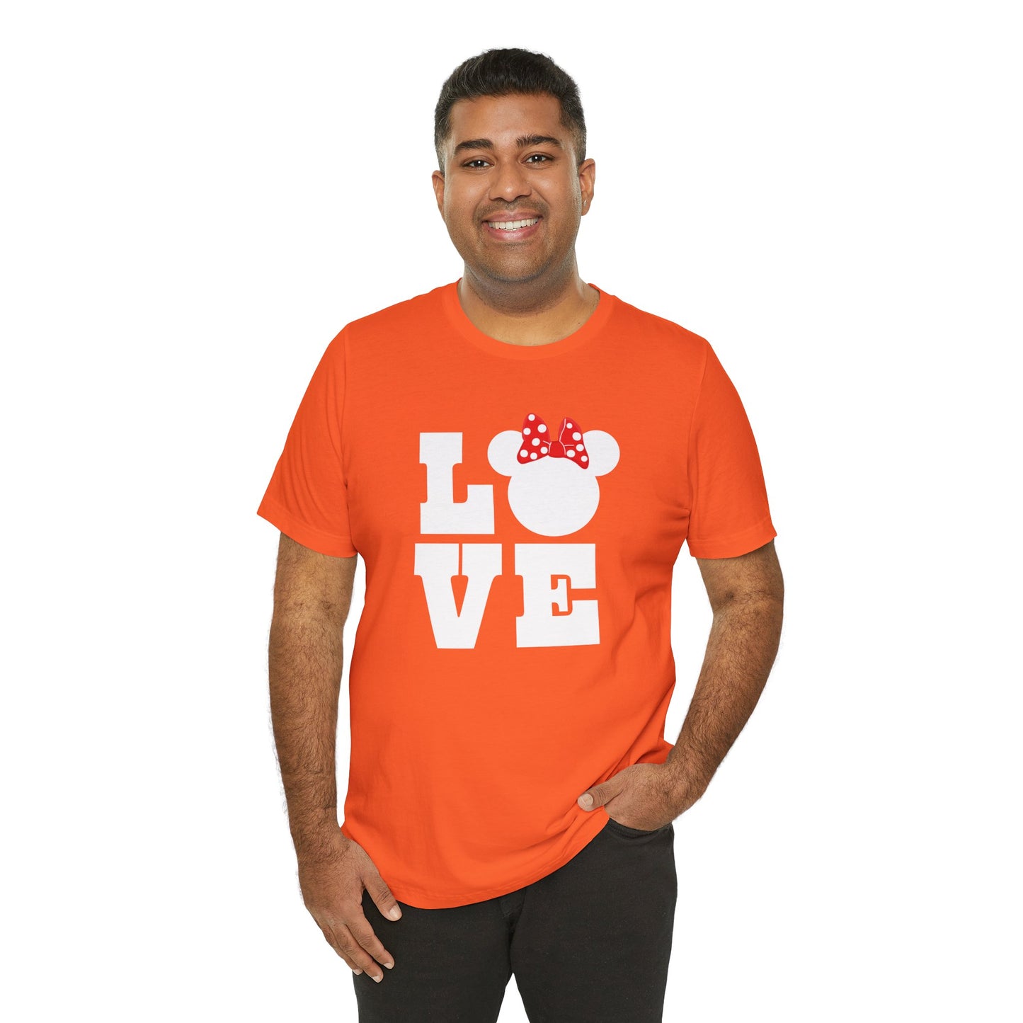 Love Minnie - White Unisex Jersey Short Sleeve Tee