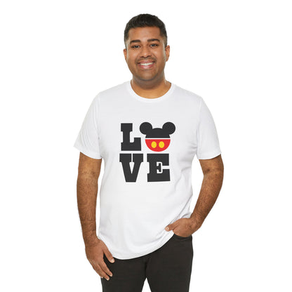 Love Mickey - Black Unisex Jersey Short Sleeve Tee