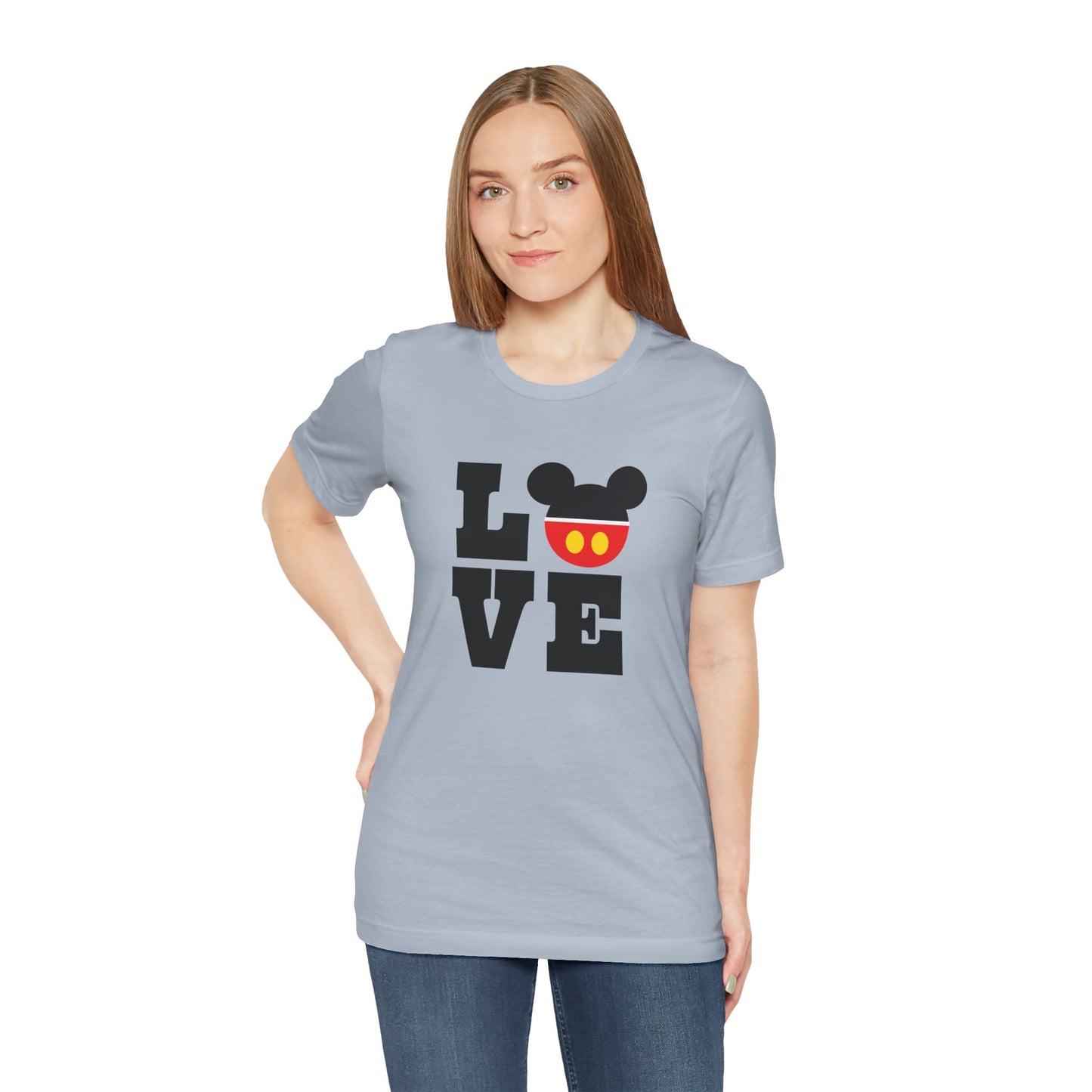 Love Mickey - Black Unisex Jersey Short Sleeve Tee