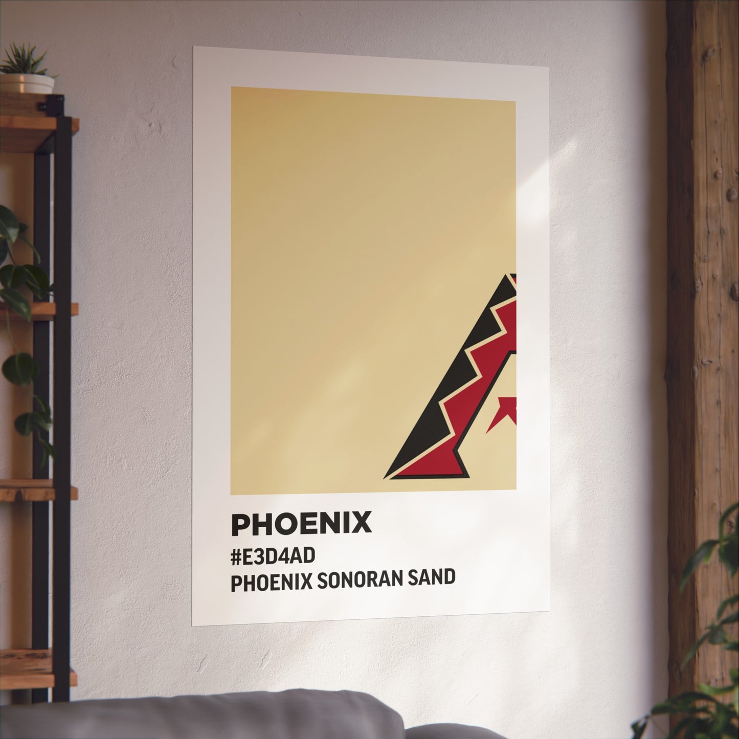 Arizona Baseball Team Paint Swatch - Phoenix - Diamondbacks - Sonoran Sand