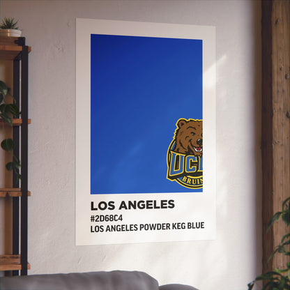 University of California Los Angeles Team Paint Swatch - Los Angeles Powder Keg Blue