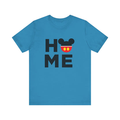 Home Mickey  - Black Unisex Jersey Short Sleeve Tee