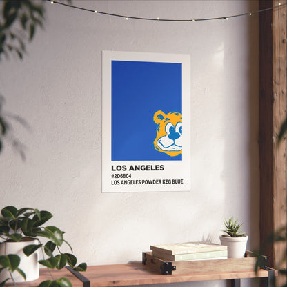 University of California Los Angeles Team Paint Swatch - Los Angeles Powder Keg Blue