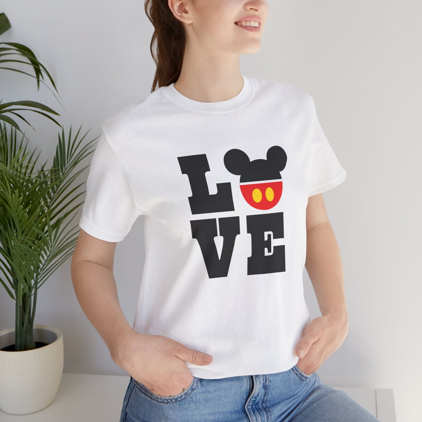 Love Mickey - Black Unisex Jersey Short Sleeve Tee