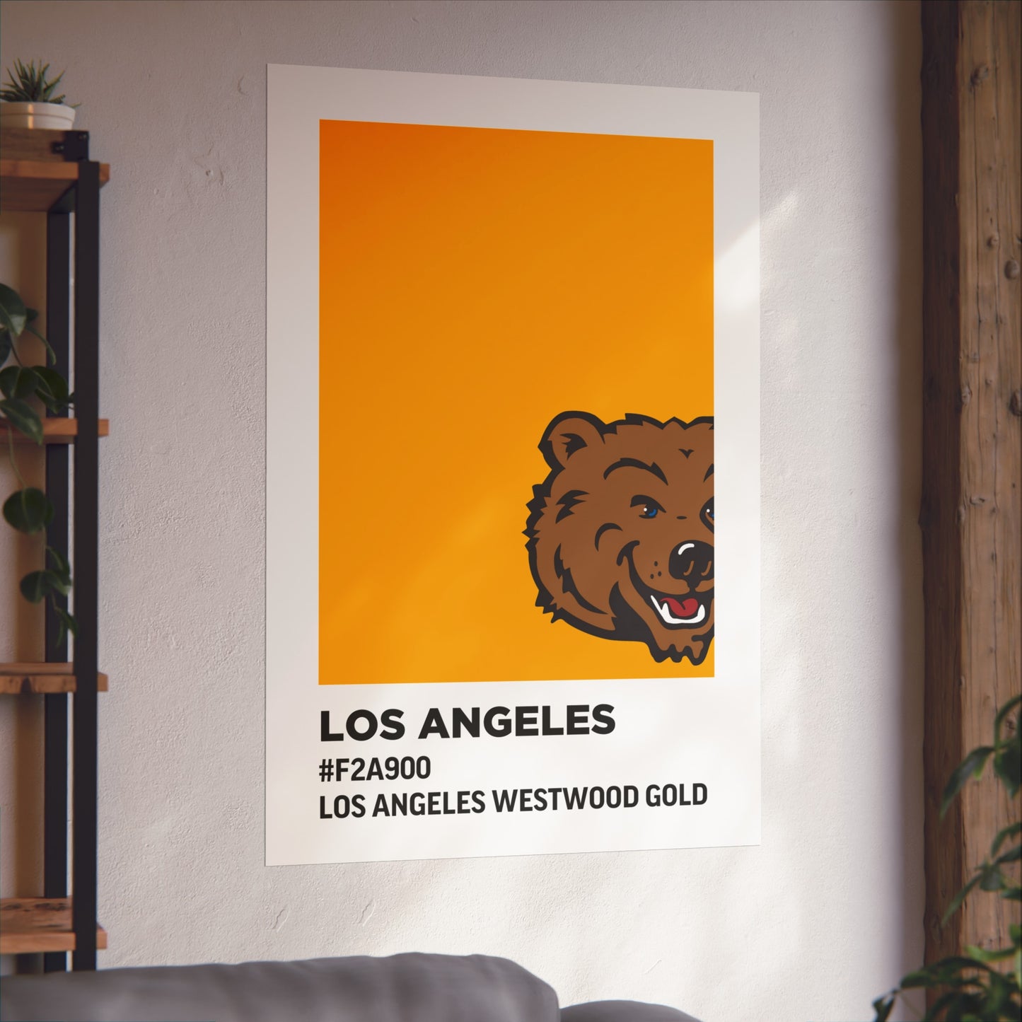 University of California Los Angeles Team Paint Swatch - Westwood Gold