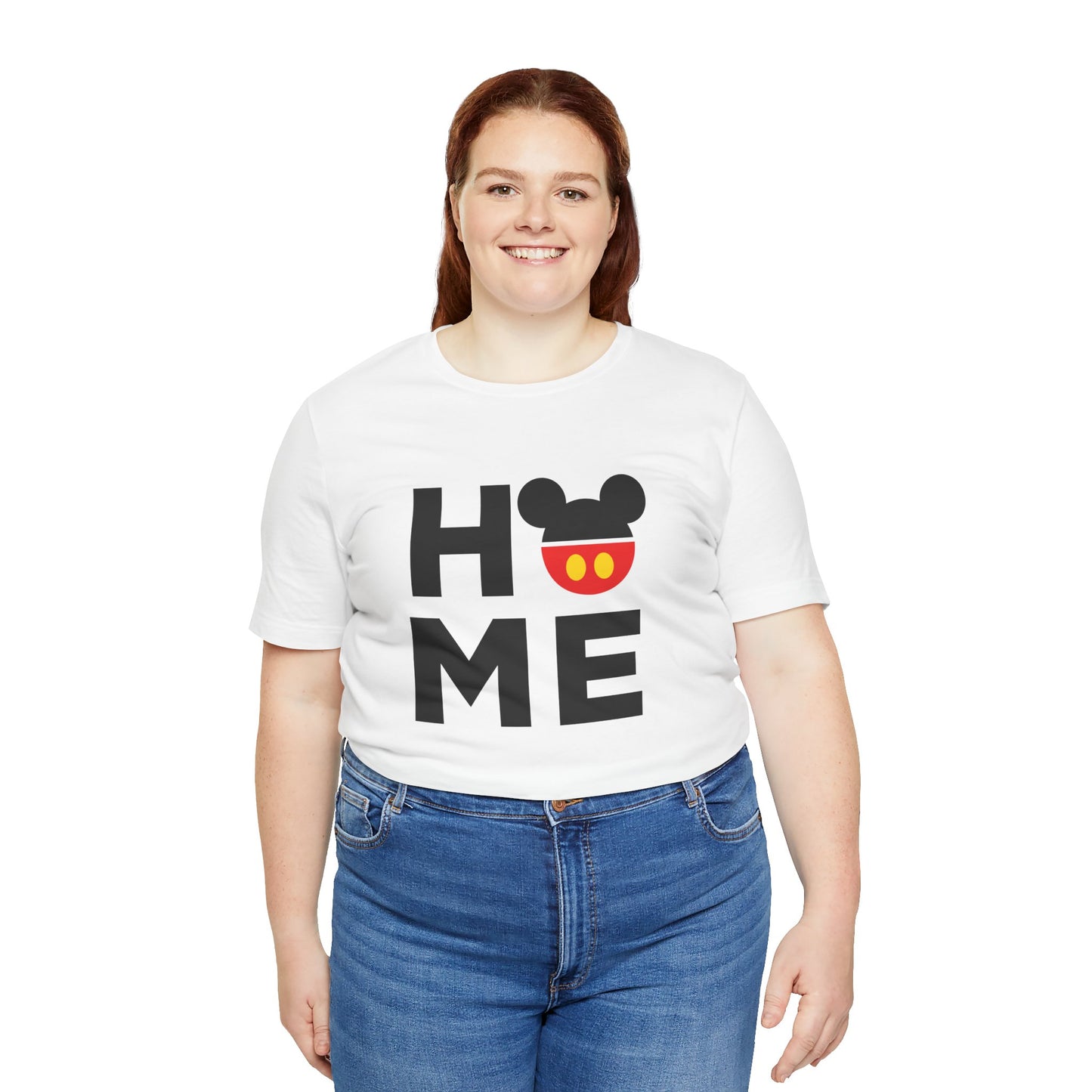 Home Mickey  - Black Unisex Jersey Short Sleeve Tee