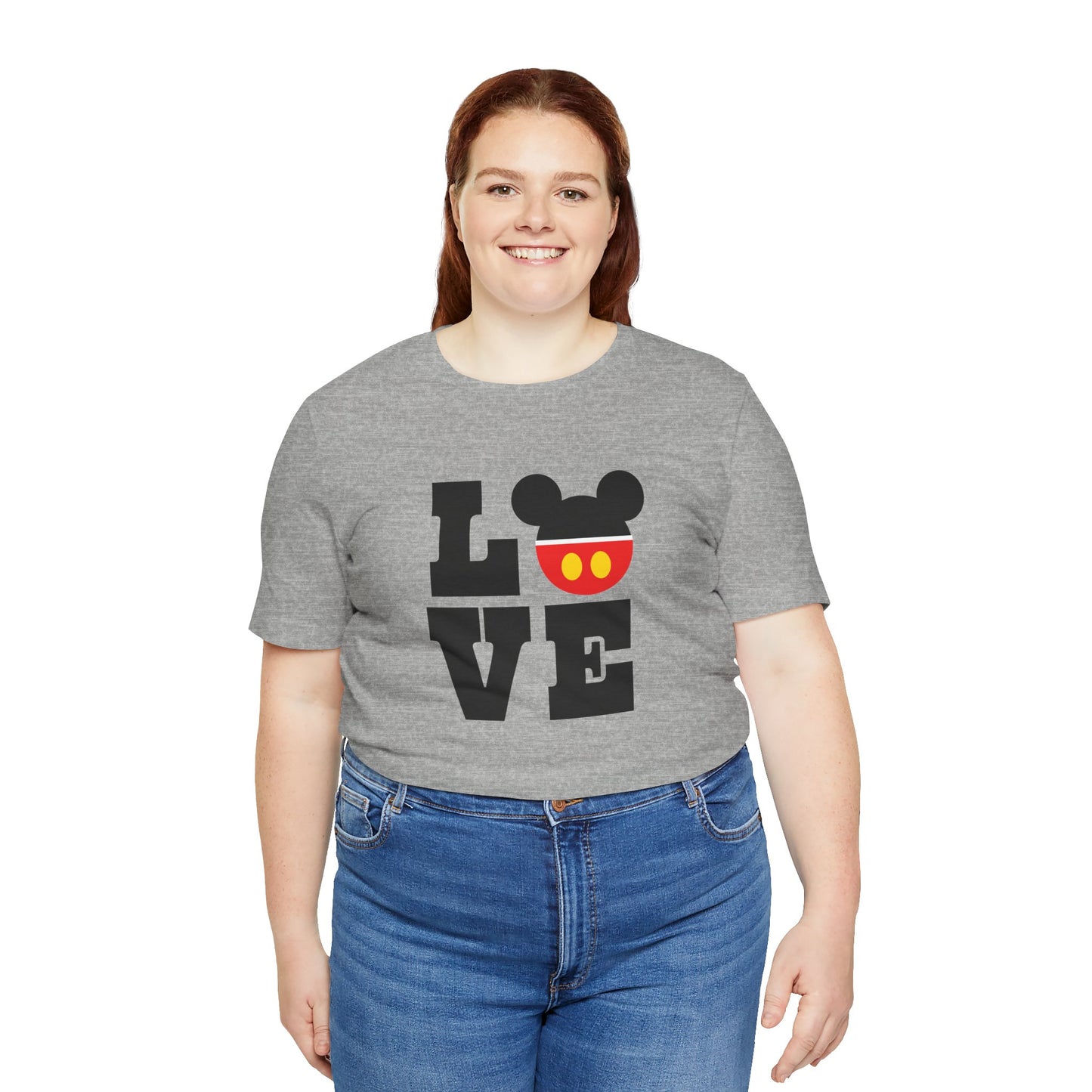 Love Mickey - Black Unisex Jersey Short Sleeve Tee