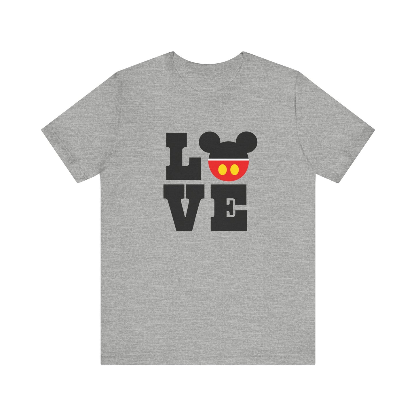 Love Mickey - Black Unisex Jersey Short Sleeve Tee