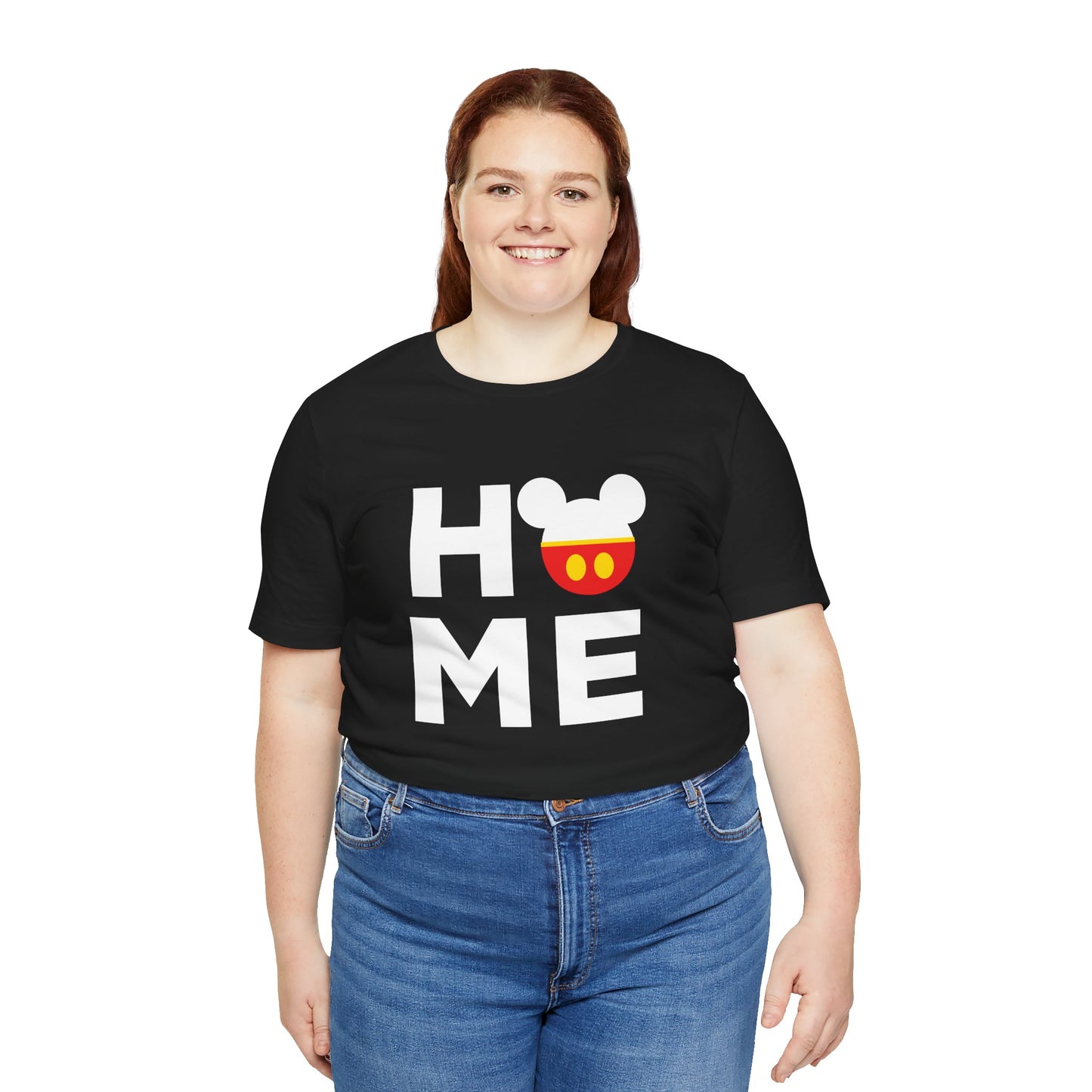 Home Mickey - White Unisex Jersey Short Sleeve Tee