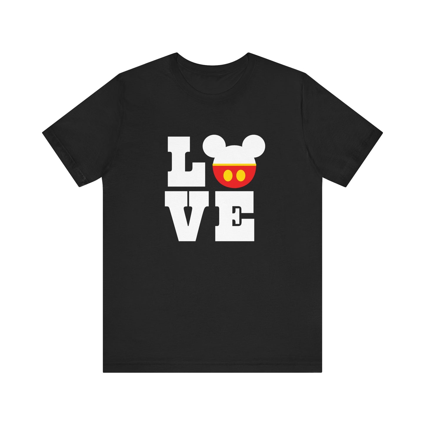 Love Mickey - White Unisex Jersey Short Sleeve Tee