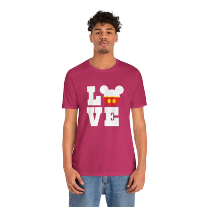 Love Mickey - White Unisex Jersey Short Sleeve Tee