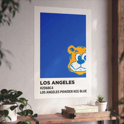 University of California Los Angeles Team Paint Swatch - Los Angeles Powder Keg Blue