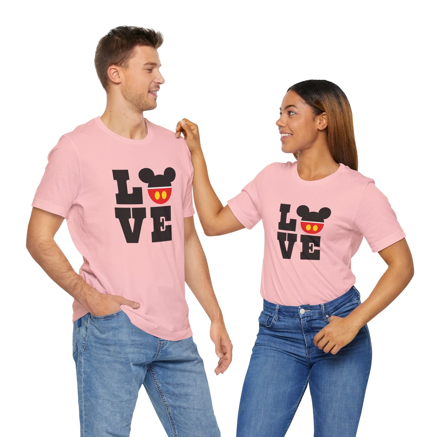 Love Mickey - Black Unisex Jersey Short Sleeve Tee