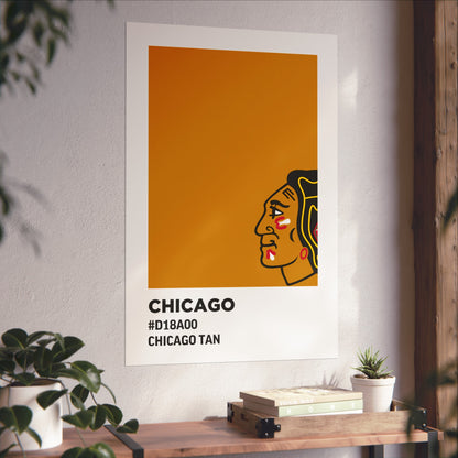 Chicago Professional Hockey Team Paint Swatch - Chicago Gold