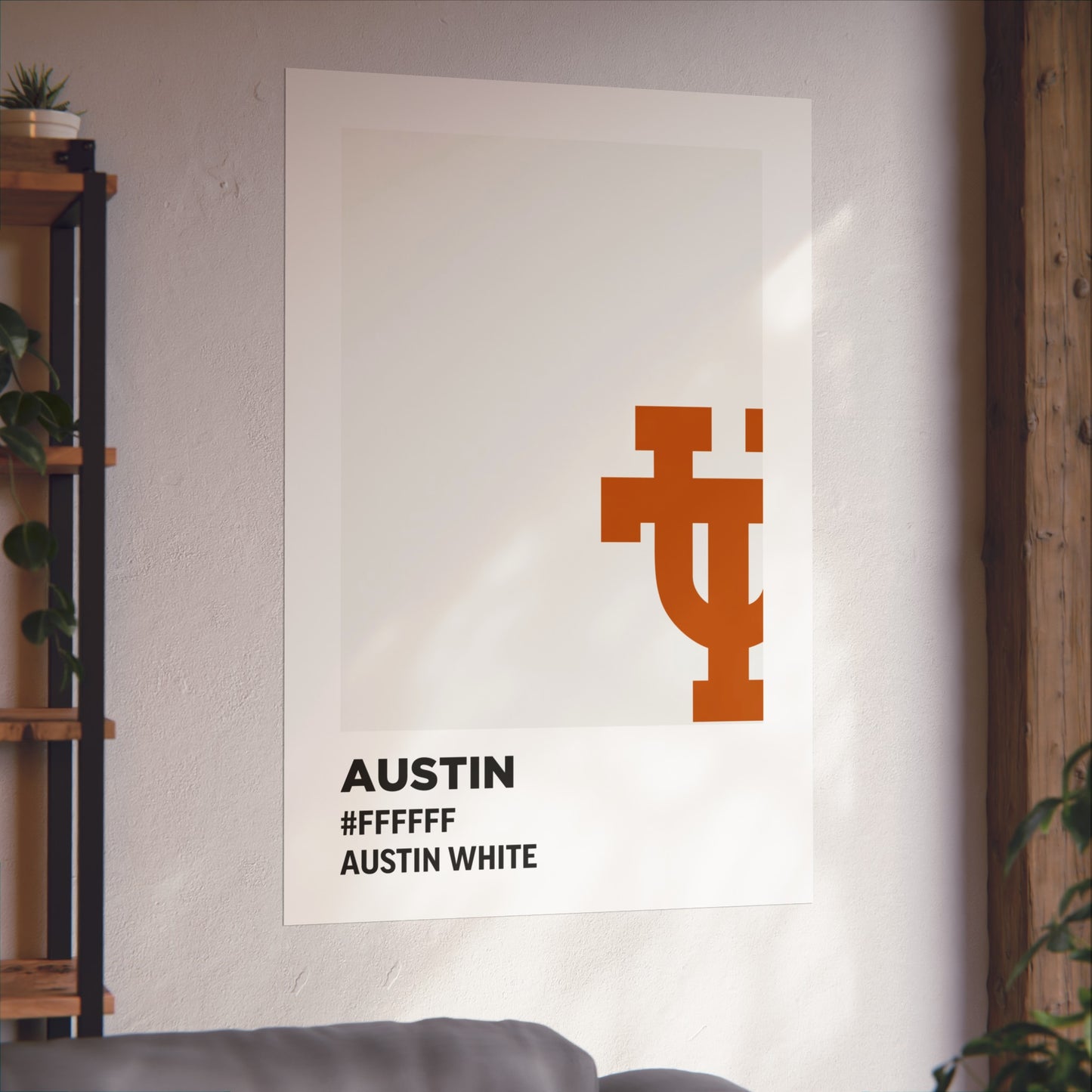 University of Texas Team Paint Swatch - Austin White