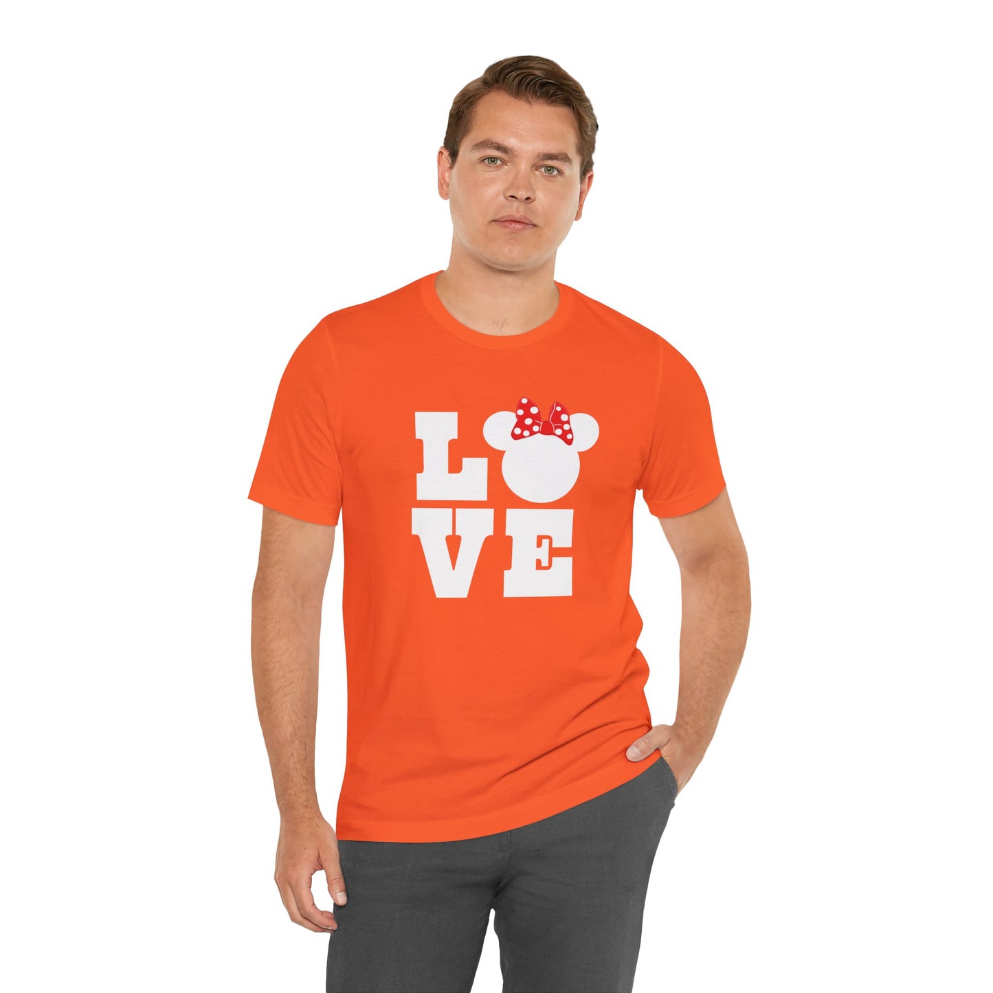 Love Minnie - White Unisex Jersey Short Sleeve Tee