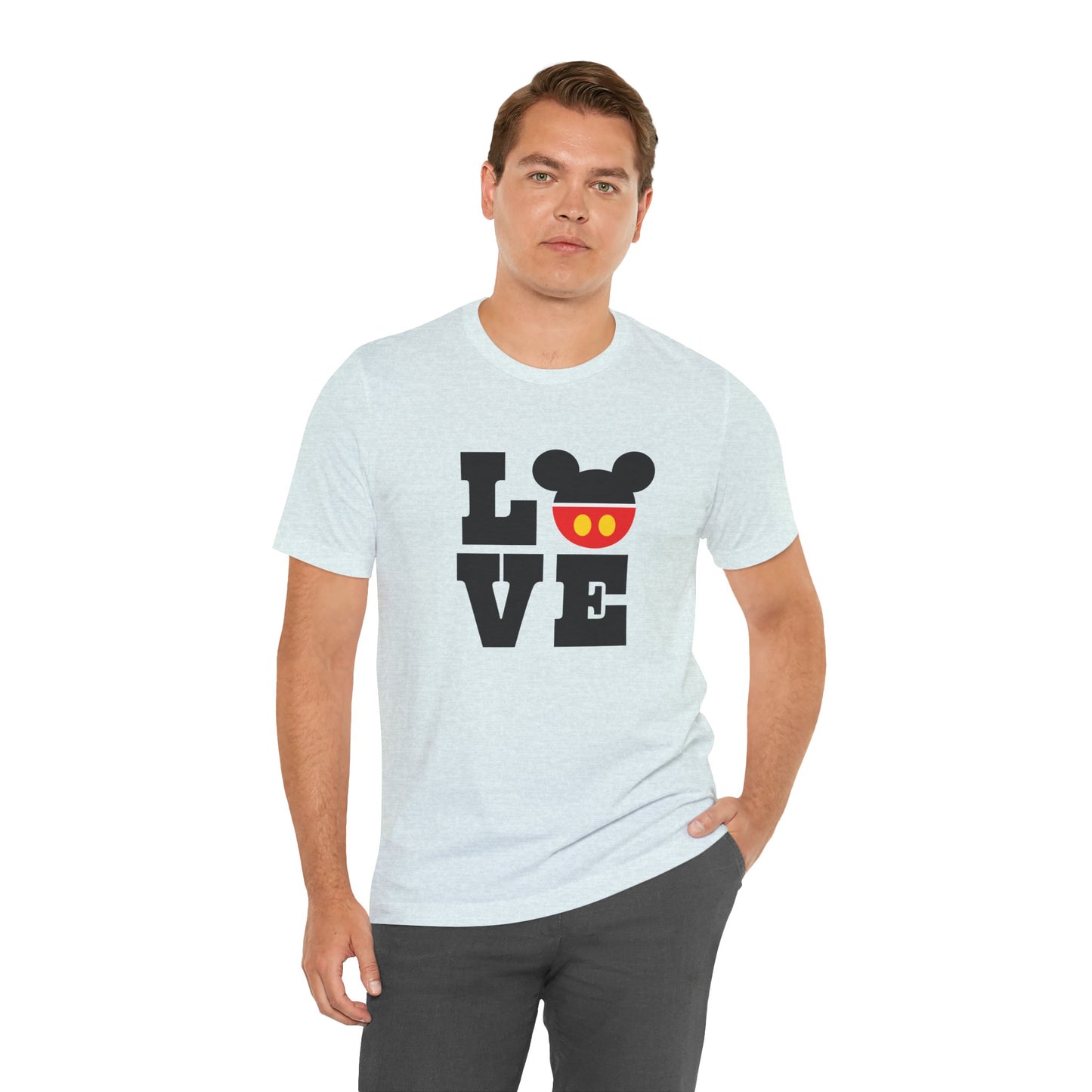 Love Mickey - Black Unisex Jersey Short Sleeve Tee