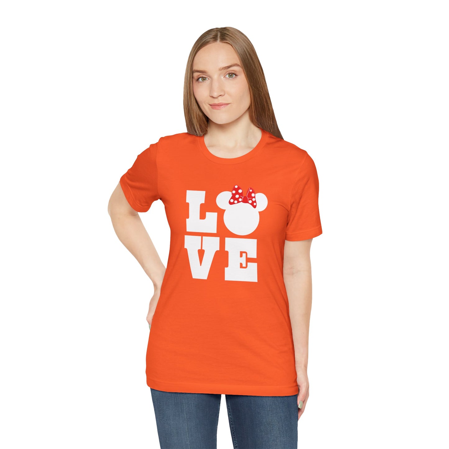 Love Minnie - White Unisex Jersey Short Sleeve Tee