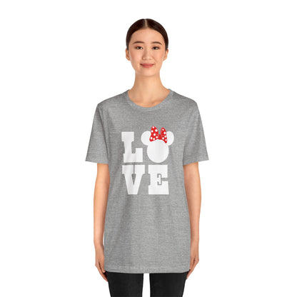 Love Minnie - White Unisex Jersey Short Sleeve Tee