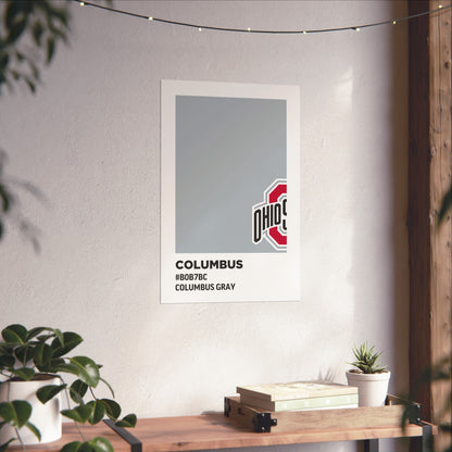 Ohio State University Team Paint Swatch - Primary Logo - Columbus Gray