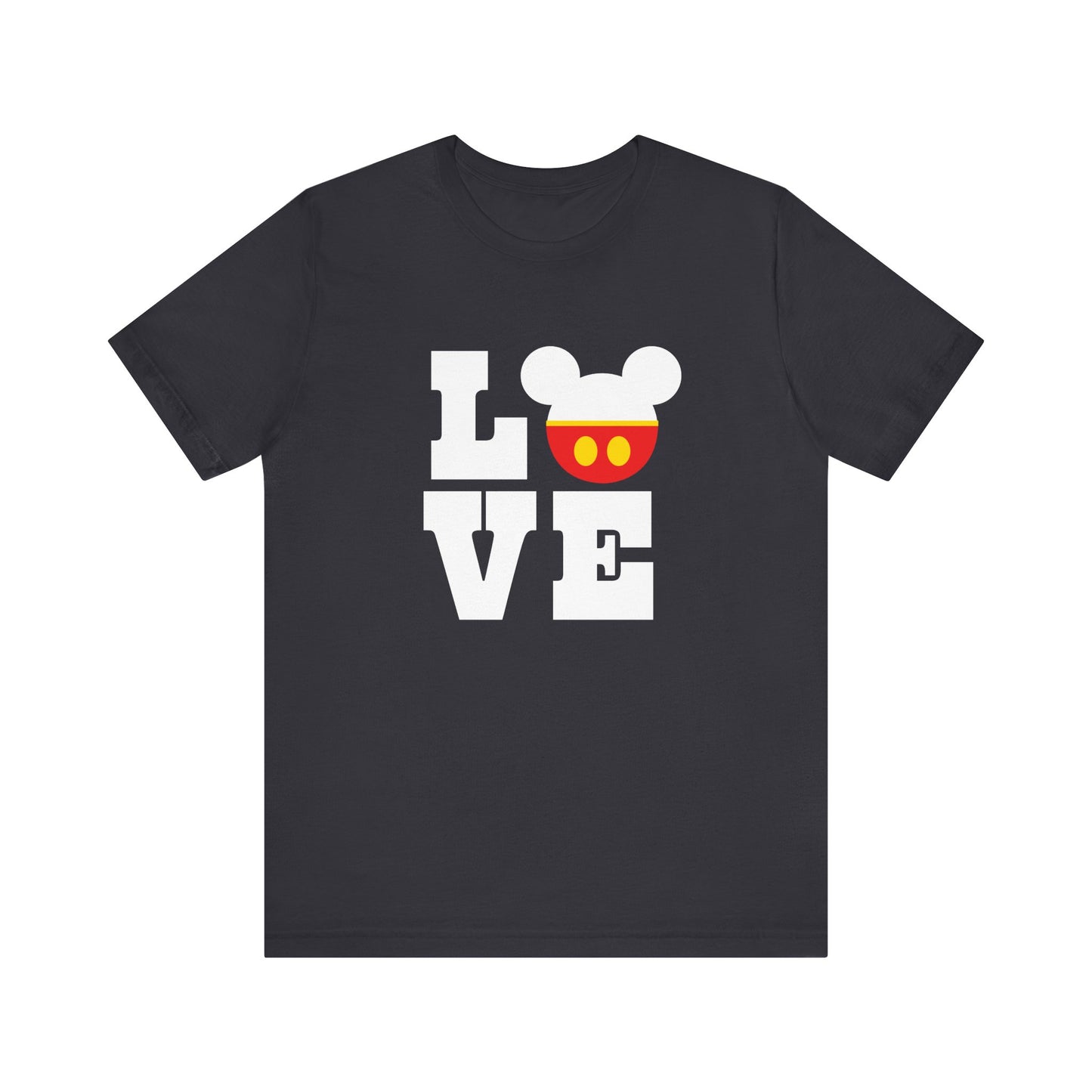 Love Mickey - White Unisex Jersey Short Sleeve Tee