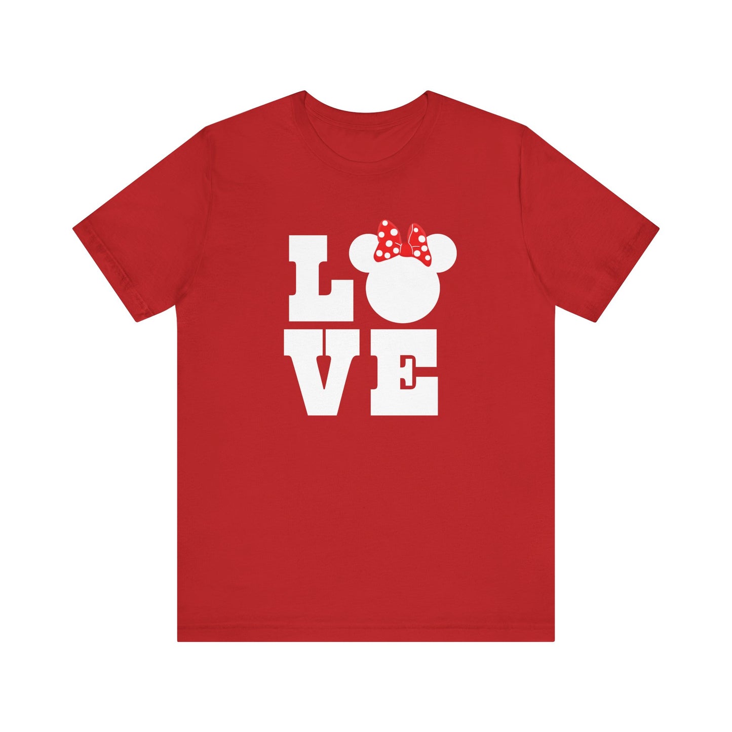 Love Minnie - White Unisex Jersey Short Sleeve Tee