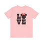 Love Minnie - Black Unisex Jersey Short Sleeve Tee