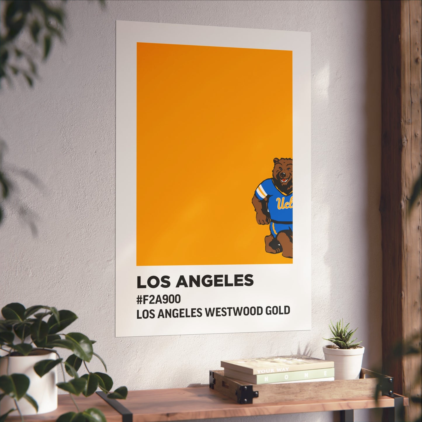 University of California Los Angeles Team Paint Swatch - Westwood Gold