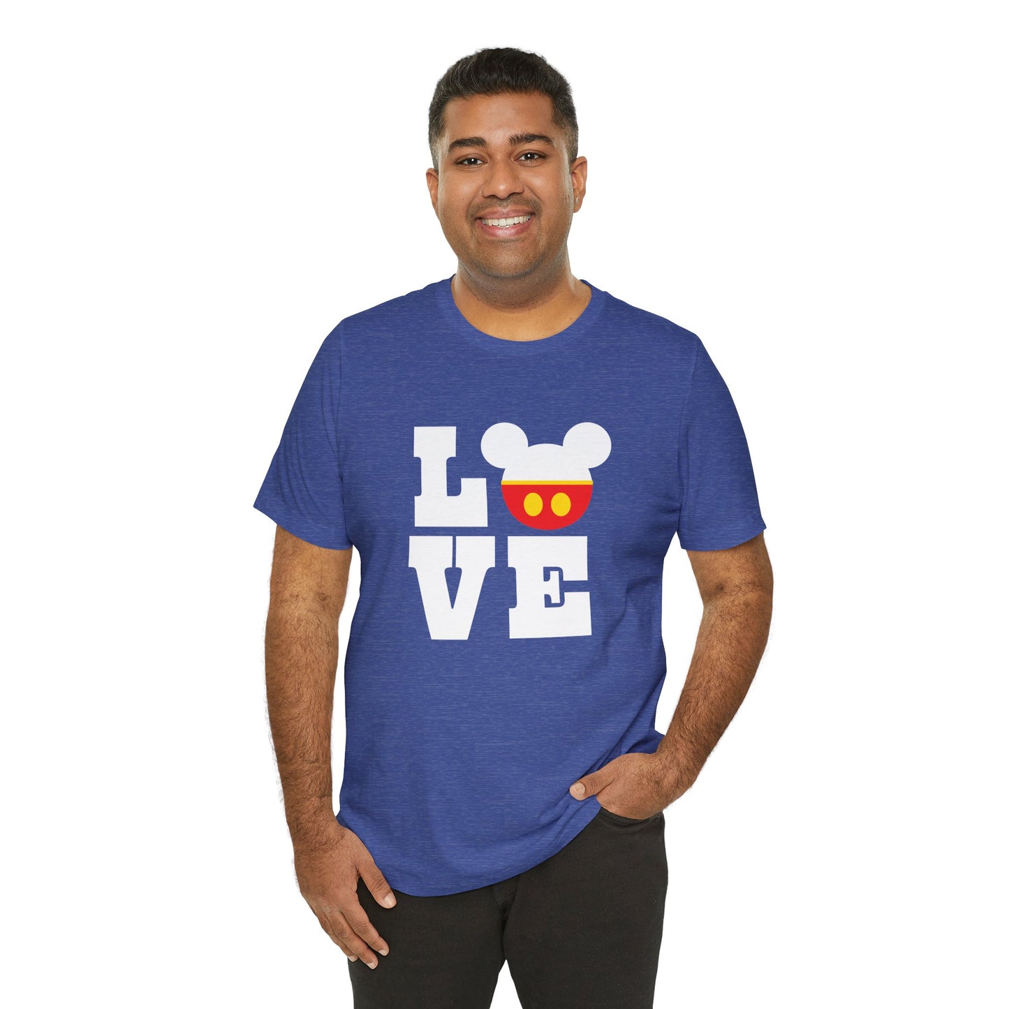 Love Mickey - White Unisex Jersey Short Sleeve Tee