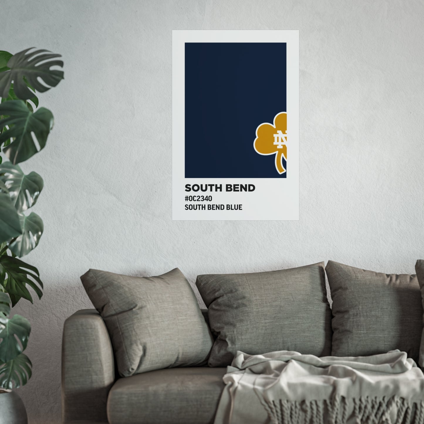 University of Notre Dame Team Paint Swatch - Logo - South Bend Blue