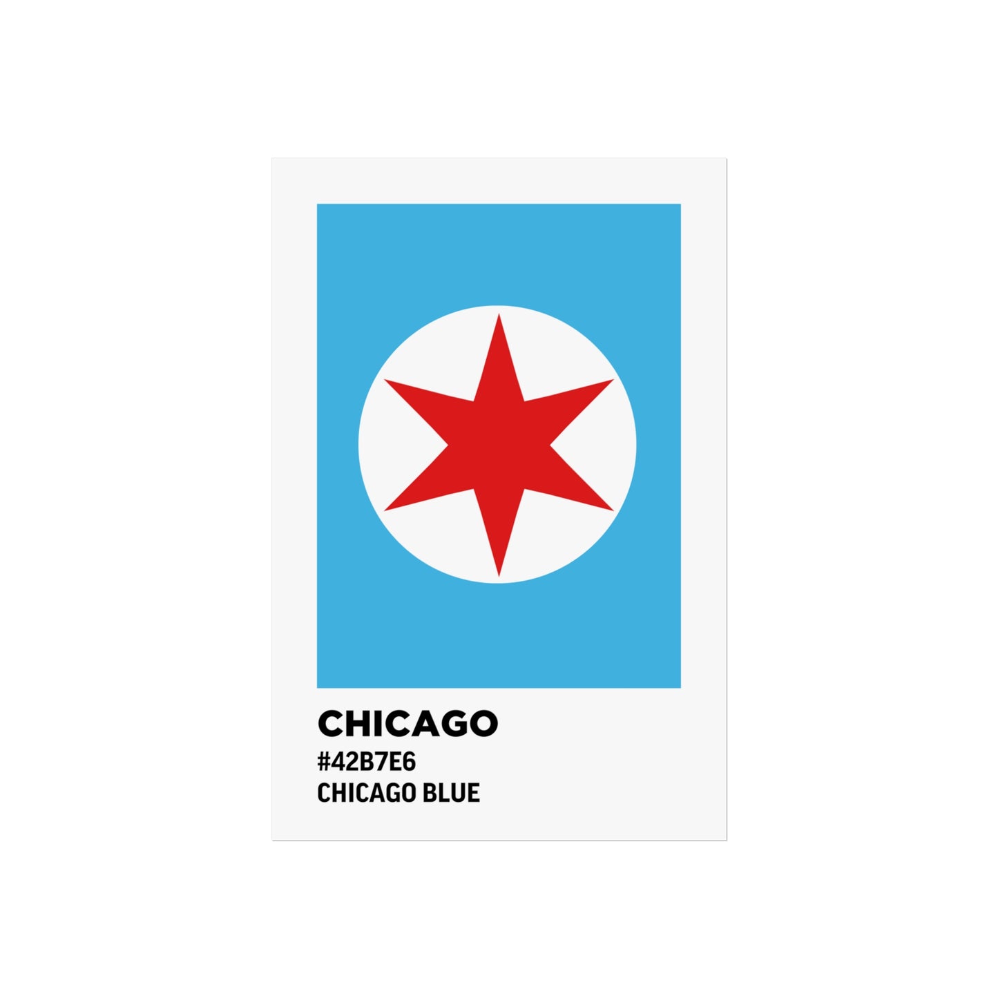 Chicago Flag Paint Swatch - Chicago Blue