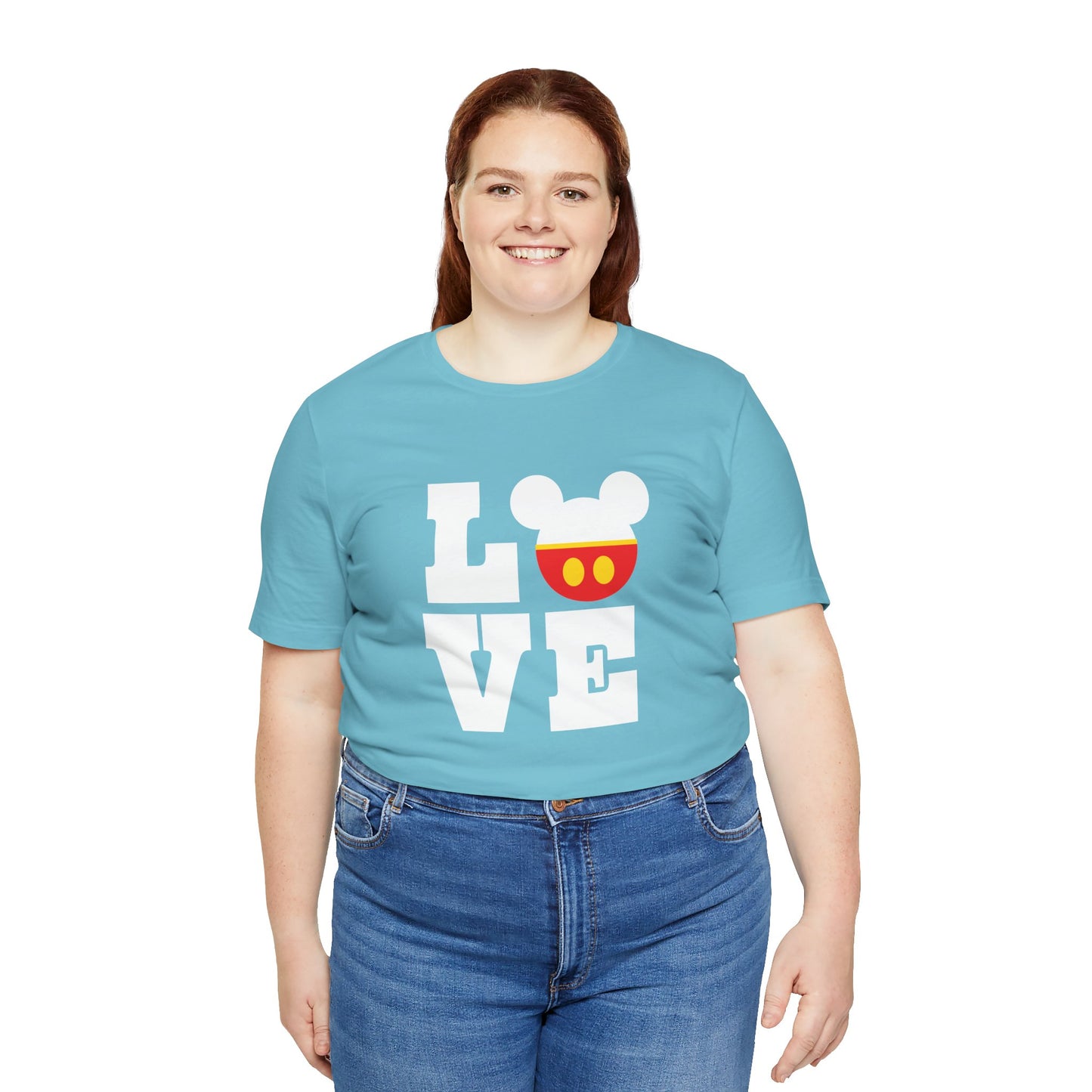 Love Mickey - White Unisex Jersey Short Sleeve Tee