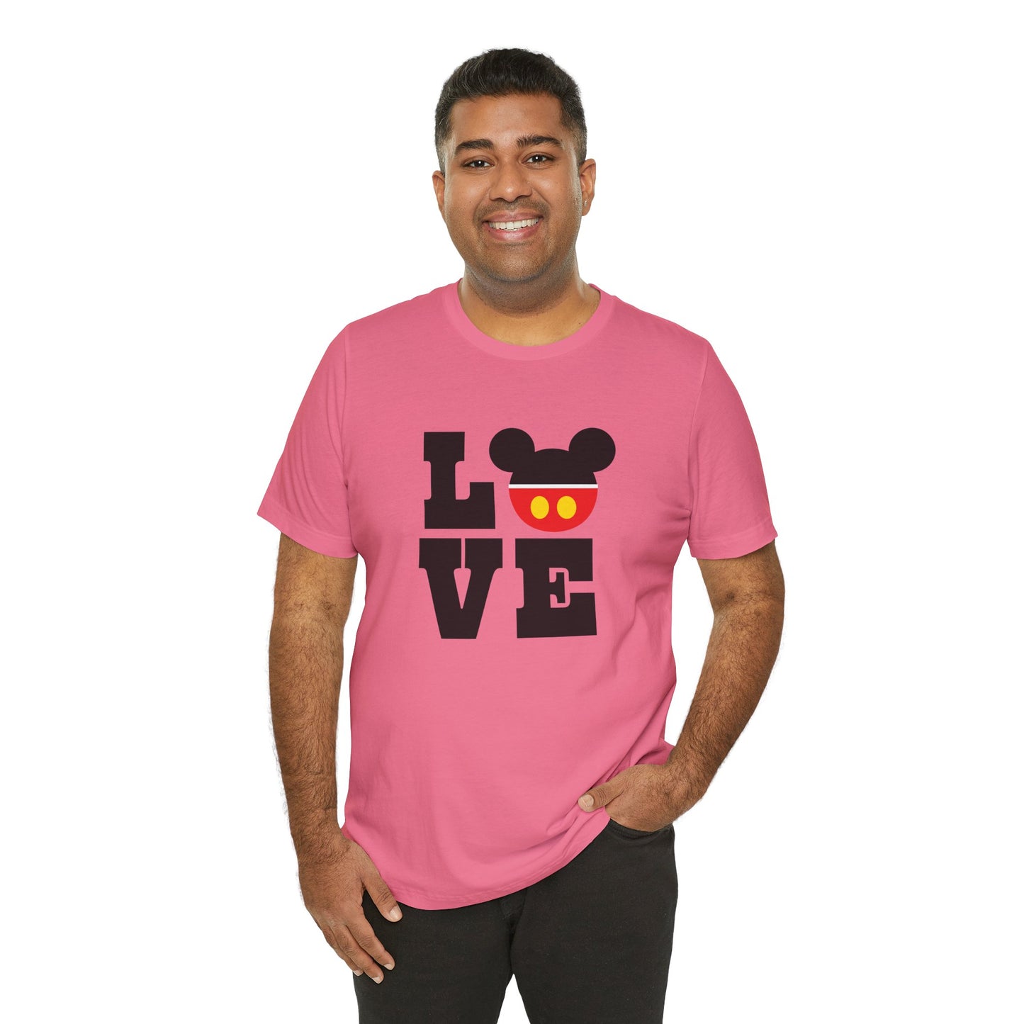 Love Mickey - Black Unisex Jersey Short Sleeve Tee